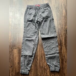 Union Bay Jogger Pants Womens Size XS Gray Solid Pockets Comfort Drawstring